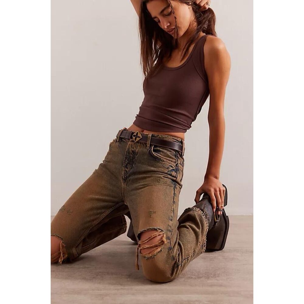 We The Free  by Free people - Deep Trance Dropped Boyfriend Jeans